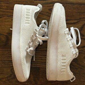 NOBULL Classic White Knit Trainers